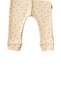 Leaf Patterned Beige Snap-On Jumpsuit - 2