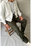 Men's Elastic Waist Baggy Fit Slim Corduroy Pants - 5