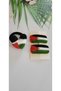 Palestine Independence Symbol Free Palestine Heart Rubber Buckle and 2 Pieces Snap Buckle Set