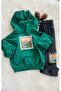 Hooded Pocket Detailed Bottom Top Boy's Tracksuit Set