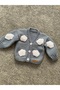 Cloud Detailed Hand Knitted Boy's Cardigan - 3