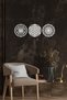 Wooden Flower of Life Sri Yantra Torus Breath Triple Decorative Painting Wall Ornament Home Gift - 4