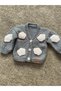 Cloud Detailed Hand Knitted Boy's Cardigan - 2