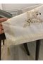 Embroidered Gold Easy to Clean Stain Resistant Care-Free Tablecloth - 7