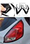Ford Fiesta Mk6 Compatible Stop Frame Sticker- Easy to Apply- Long Lasting / Gloss Black - 3