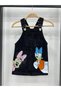 Jeans Salopet Gilet - Mickey And Friends Printed - 3