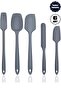 6-piece Gray Silicone Brush Spatula Serving Set - Fireproof and Non-stick Brush