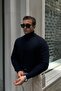 Men's Wool Regular Fit Full Turtleneck Knitwear Sweater - 3