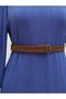 Turtleneck Belted Lycra Dress - 3