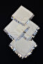 Large Size Chiffon Halay Handkerchief, 50X50Cm Cream Silver 1 Piece, Bride Groom Wedding Henna Circumcision Promise Bride - 4
