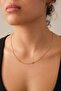 Steel Heart Slim Classic Chain Necklace Slim Force Heart Chain 1mm Elegant Minimal - 3