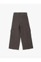 Basic Wide Leg Trousers with Cargo Pocket Detail