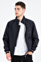 Navy Blue Inside Shirt Lined and Waterproof Seasonal Men's Coat - 8