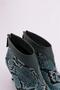 Petrol Snake Print Women's Bootie - Thin Heels, 212362821 - 4