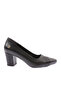 K616 Women's Pointed Toe Cross Patent Leather Striped Heeled Shoes