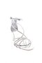 Women's Silver Stone Cross Strap Evening Dress Shoes Silver Mirror 232430132674 - 2
