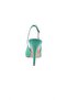 Women's Ankle Strap Silver Buckle Thin Heeled Shoes Green Scuba 21212821 - 4