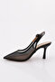 7039 Women's Pointed Toe Transparent Heeled Shoes - 3