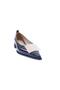 Black Patent Leather Ballerinas - Pointed Toe, Plain Metal Buckle, Heels 343421085 - 2