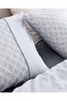 Clarice Single 100% Cotton Madame Coco Crep Printed Duvet Cover Set - Blue/Grey - 5