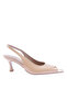 Dark Nude Pointed Toe Women's High Heels - 316521085