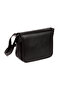 Genuine Leather Shoulder Bag Women's Black - 4