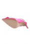 Women's Ankle Strap Rose Accessory Buckle Thin Heeled Shoes Fuchsia Satin 2122262821 - 5