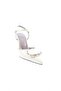 Women's Crystal Buckle Ankle Strap Thin Heeled Shoes Yellow Patent Leather 21162821 - 2