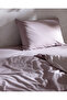 Odette Double 100% Cotton Ranforce Printed Duvet Cover Set - Light Plum - 4