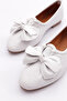 Women's Ribbon Ballerinas White 24332110 - 4