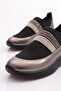 Women's Stone-Top Sneaker Shoes Platinum Patent Leather Black 31635105 - 4