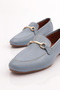 134 Women's Ballerinas Blue Genuine Leather - 4