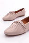 Women's Drawstring Detailed Ballerina Ballerina Silver 24432110 - 4
