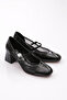 6802 Women's Upper Belt Lacing Heeled Shoes - 2
