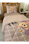 Teddy with Purple Dress and Bag Single 160X220 cm Welsoft Double-Sided Quilt and Sleeping Set - 6