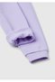 Lilac Logo Embroidered Girl's Sweatpants - 2