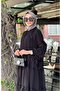 Nurcan Çetin Black Abaya Set - 7656N - 4