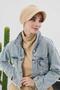 Winter Hat with Visor, B-73Rb, Beige - 2