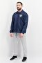 Men Sportswear Fit Long Sleeve Brand Logo Track Jackets, Blue - 3