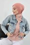 Winter Hijab Bonnet, Tb-5Rb, Salmon - 6