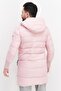 Men Sportswear Fit Hooded Long Sleeve Training Quilted Jackets, Pink - 2