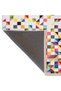 Maya Collection Multicolored Squares on a White Background Woven Base Modern Decorative Carpet Maya39 - 4
