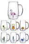 Set of 6 Cute Cartoon Glass Cups with Figures, 3D Kawaii Colorful Presentation Cup with Handles, 350 Ml. - 4