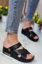 Budi Women's Stylish Comfortable Daily Slippers Anatomical Orthopedic Sole Artificial Leather Mother Out Home Slippers - 6