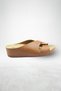 Putu Women's Cross Comfort Model Daily Orthopedic Slippers Mother Middle Age Young Home & Outdoor Slippers Tan - 6