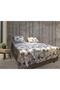 Cotton Double Elastic Sheet Duvet Cover Set, 3-Piece Sheet Quilt Pillow Set 220X220 cm - 3