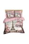 Paris Eiffel Tower Spring 3D Digital Double Bedding Set