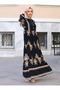 Zenane Black Patterned Dress - 5