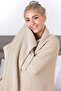 Alina Knitwear Plain Knitted Knee Blanket, Sofa Shawl, Children's Blanket Stone - 130x150 - 6