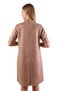 Mink Half Throat Short Sleeve Suede Dress 3013A - 6